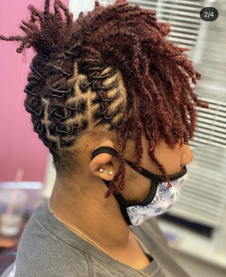 Short Dread Updos For Black Women, Short Locs Hairstyles Short Locs Hairstyles Updo, Loc Upstyles For Women, Loc Mohawk Styles Women, Women Loc Styles Short, Locs Mohawk Styles Women, Loc Styles Long Locs, Short Dreads Styles For Women Black Loc Hairstyles, Medium Length Dreads Styles For Women