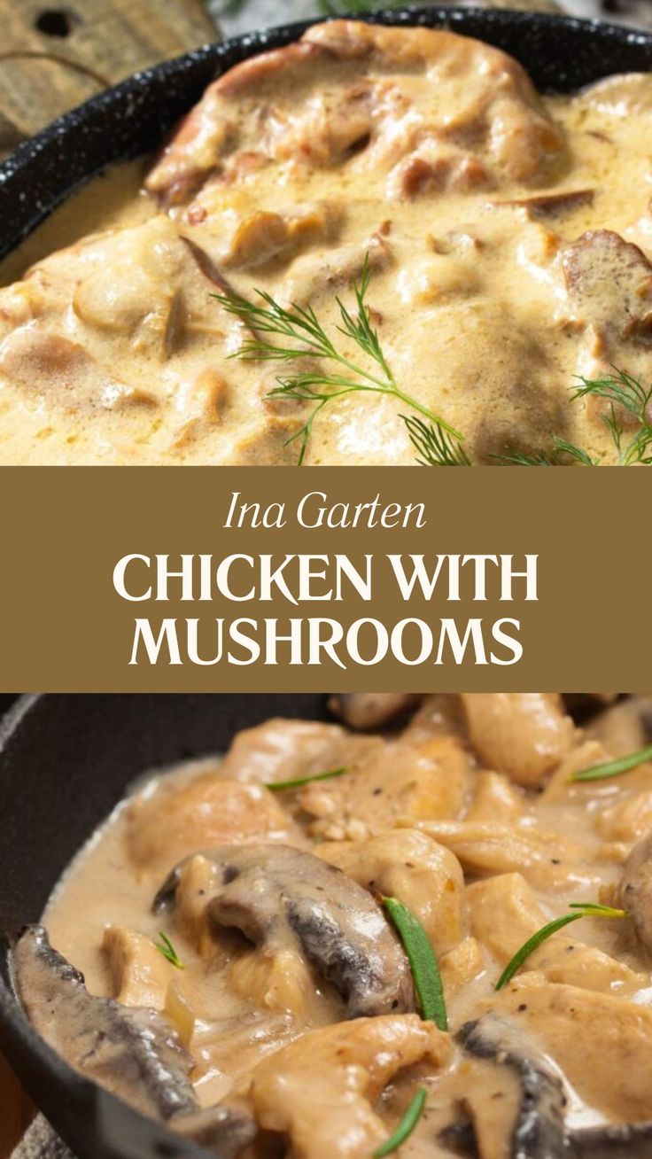 Ina Garten Chicken With Mushrooms Chicken And Wild Mushroom Recipes, Ina Garden Pasta Recipes, Ina Garten Casserole Recipes, Ina Garten Dinner Recipes, Ina Garten Dinner Party, Chicken And Mushrooms Recipes, Chicken And Mushroom Recipes, Ina Garten Recipe, Ina Garten Chicken