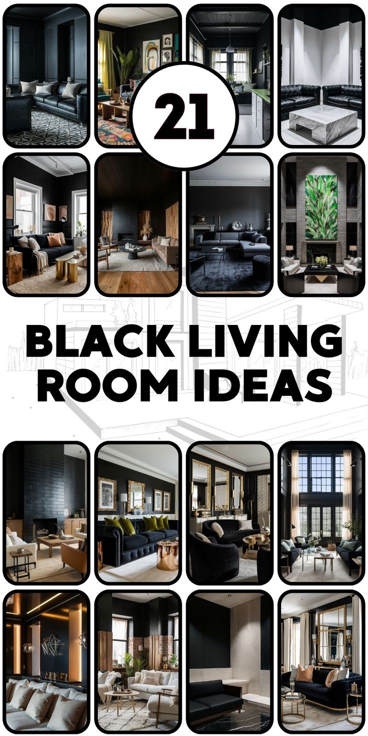 black living room decor ideas that are easy to do