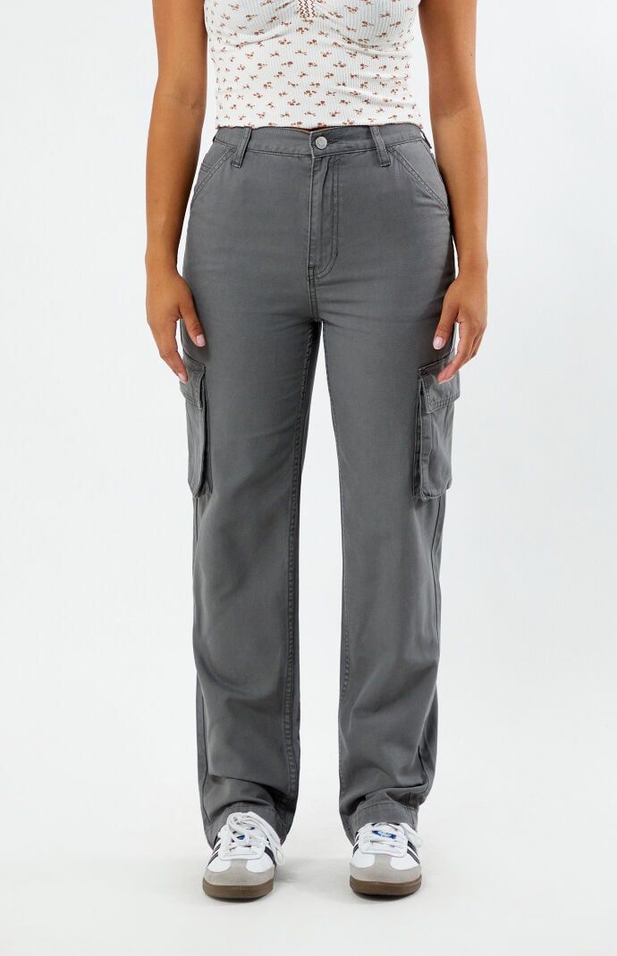 The Gray Cargo Dad Jeans from PacSun offer a trendy take on classic denim. Featuring a high-rise waist, cargo side pockets, and a relaxed straight-leg fit, these jeans combine functionality with a modern, laid-back style.Model is wearing a size 26Model measurements: 5’7” height, 34” bust, 25” waist, 35.5” hip PacSun Womens Gray Cargo Dad Jeans size 25 Fall Cargo Jeans With Relaxed Fit, Relaxed Fit Full Length Cargo Jeans For Fall, Fall Relaxed Fit Full Length Cargo Jeans, Fall Full-length Relaxed Fit Cargo Jeans, Everyday High Waist Jeans With Side Pockets, Mid-rise Cargo Jeans With Patch Pockets For Everyday, Everyday Mid-rise Cargo Jeans With Patch Pockets, Relaxed Fit Cargo Jeans With Pockets For Fall, Mid-rise Cargo Pants With Patch Pockets