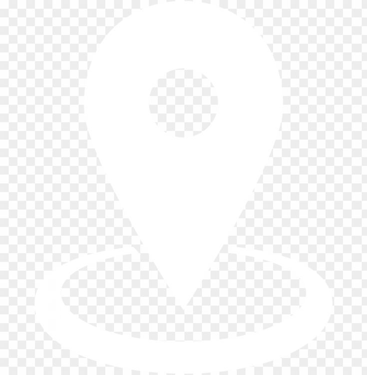 a white map pointer icon with no background, hd png clipart for free