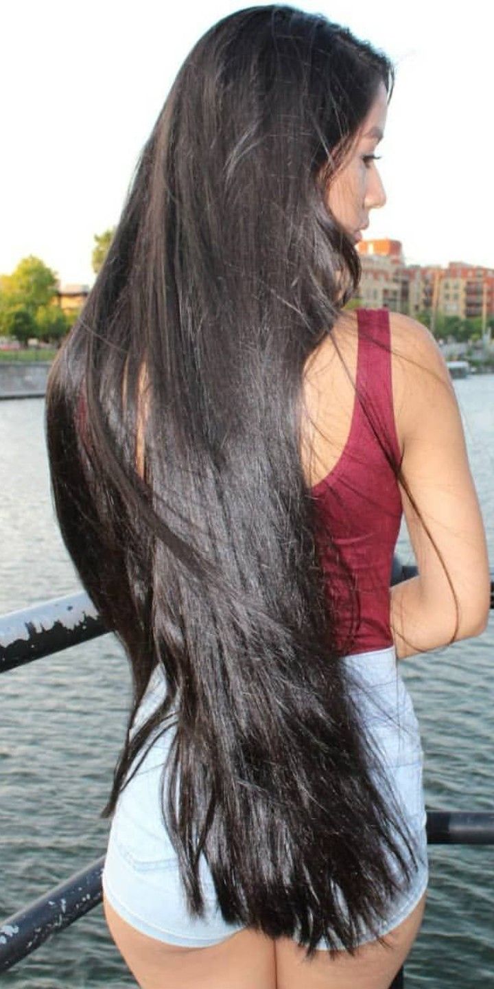 Long Shiny Hair, Long Indian Hair, Extremely Long Hair, Long Silky Hair, Big Bun, Rapunzel Hair, Long Hair Pictures, Really Long Hair, Long Dark Hair