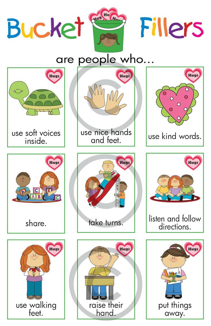 the bucket fillers worksheet with pictures and words to help students understand what they are