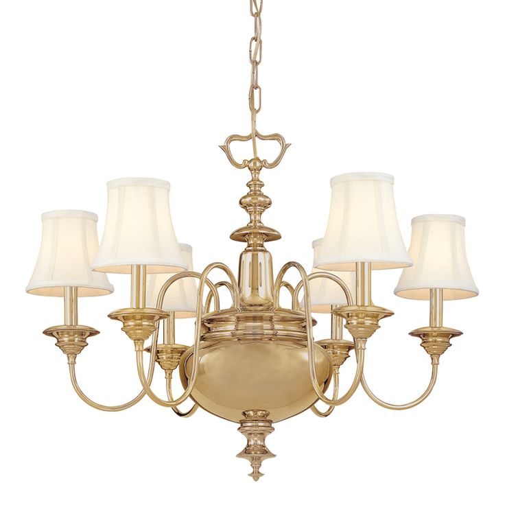 Innovations - 205-AB-G311-LED - LED Bath Vanity - Franklin Restoration - Antique Brass 6 Light Chandelier, Metal Chandelier, Traditional Chandelier, Chandelier Shades, Metal Candle, Hudson Valley Lighting, Brass Chandelier, Chandelier Ceiling Lights, Light Chandelier