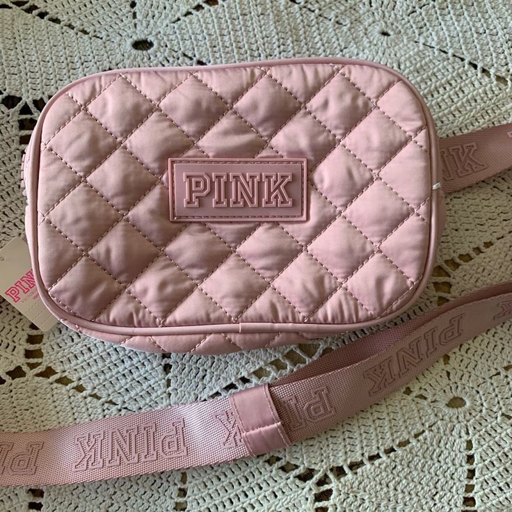 Vs Pink Quilted Bag, Adjustable Nwt 5” X 7” Thank You For Visiting My Closet! Please Leave Any Questions Below. Smoke Free And Pet Free Home. Pink Quilted Pouch Bag, Pink Quilted Bag For Shopping, Pink Quilted Bag For On-the-go, Quilted Pink Bag For On-the-go, Victoria Secret Pink Bags, Quilted Bag, Vs Pink, Waist Bag, Victoria's Secret Pink