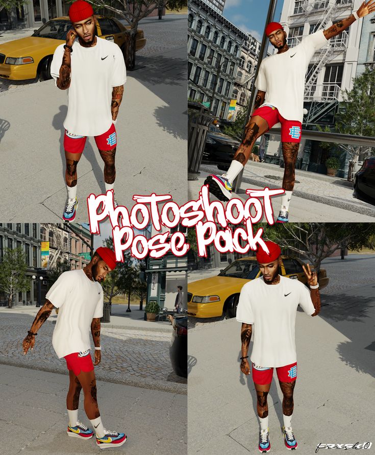 multiple shots of a man in red shorts and white t - shirt doing tricks on his skateboard