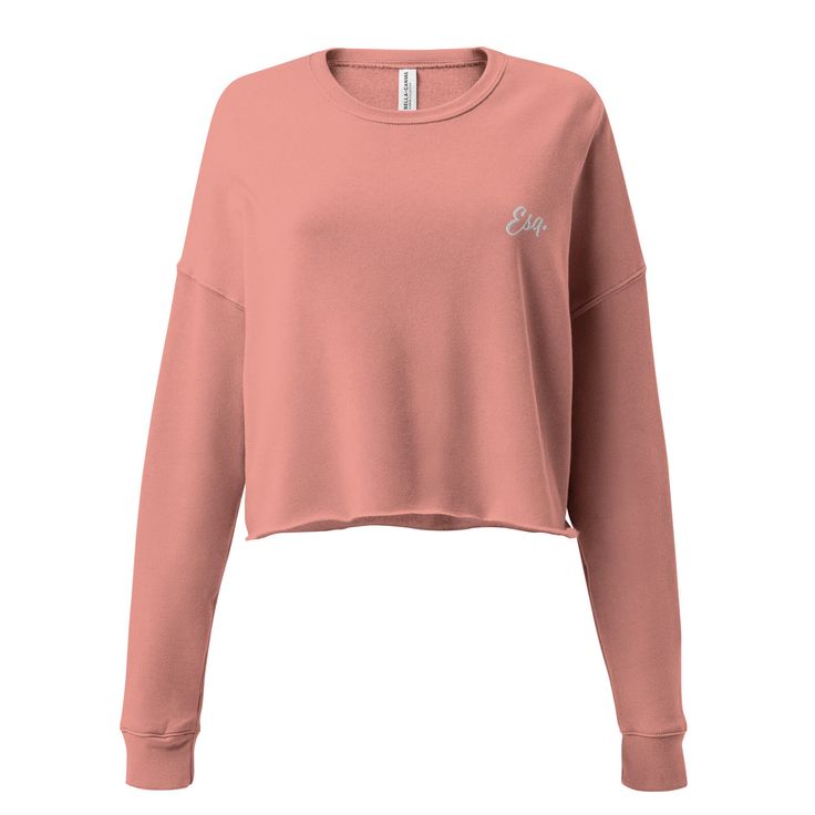 Did you know that fashion and comfort can be combined? This fleece crop sweatshirt is here to prove the point. The soft fabric feels extra soft to the touch, and the trendy cut with a ribbed neckline and raw hem comes right out of fashion magazines while still keeping it casual. * 52% airlume combed and ring-spun cotton, 48% poly fleece * Fabric weight: 6.5 oz/yd² (220.39 g/m²) * Ribbed crew neckline and cuffs * Dropped shoulder cut * Cropped body with a raw hem * Side-seamed * Blank product sou Trendy Ribbed Neckline Sweatshirt For Loungewear, Cotton Cropped Sweater With Ribbed Crew Neck, Loungewear Cropped Sweater With Ribbed Collar, Crew Neck Cropped Sweater For Loungewear, Casual Cropped Crew Sweater With Ribbed Cuffs, Relaxed Fit Cropped Crew Sweater, Casual Cropped Sweater With Ribbed Crew Neck, Trendy Tops With Ribbed Waistband For Loungewear, Casual Cropped Long Sleeve Sweater With Ribbed Waistband