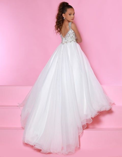 Sugar Kayne C114 Girls A Line Organza Pageant Dress Ballgown Pastel Go – Glass Slipper Formals Pageant Prep, Pageant Evening Gowns, Glitz Pageant, Johnathan Kayne, Girls Pageant Dresses, Unique Prom Dresses, Jumpsuit Elegant, Pageant Dress, Organza Fabric