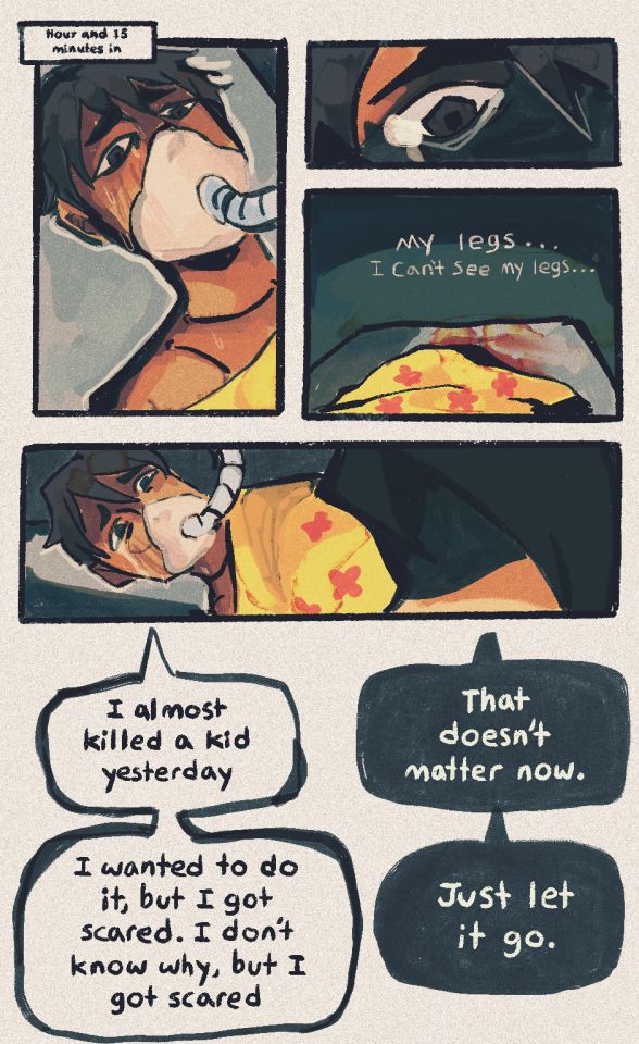 comic strip with an image of two people in bed