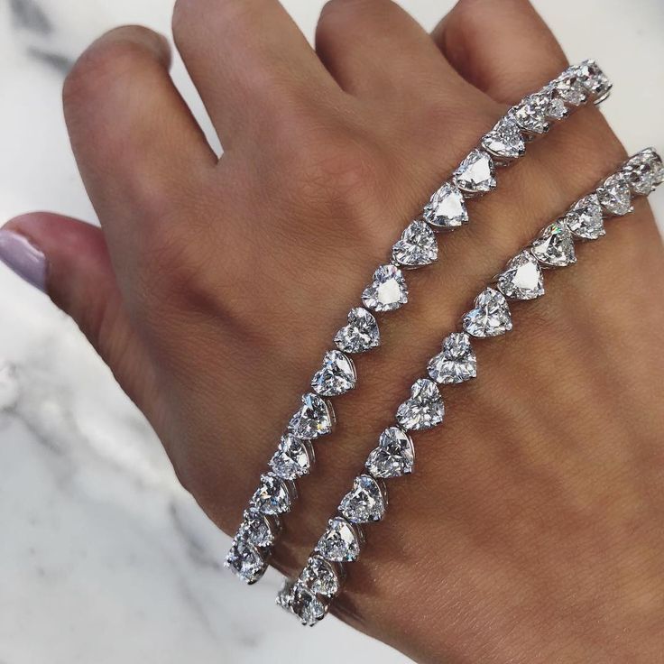 Heart Shaped Diamond Bracelet, Diamond Heart Bracelet, Heart Diamond Bracelet, Heart Shape Bracelet, Heart Tennis Bracelet, Instagram Heart, Diamond Bracelet Design, Lace Wedding Dresses With Sleeves, Expensive Jewelry Luxury