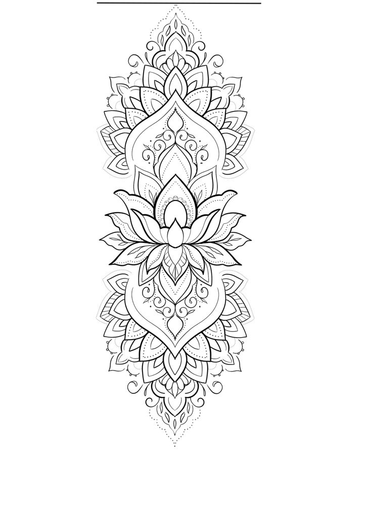 a black and white line drawing of a lotus flower with the words,'i love you