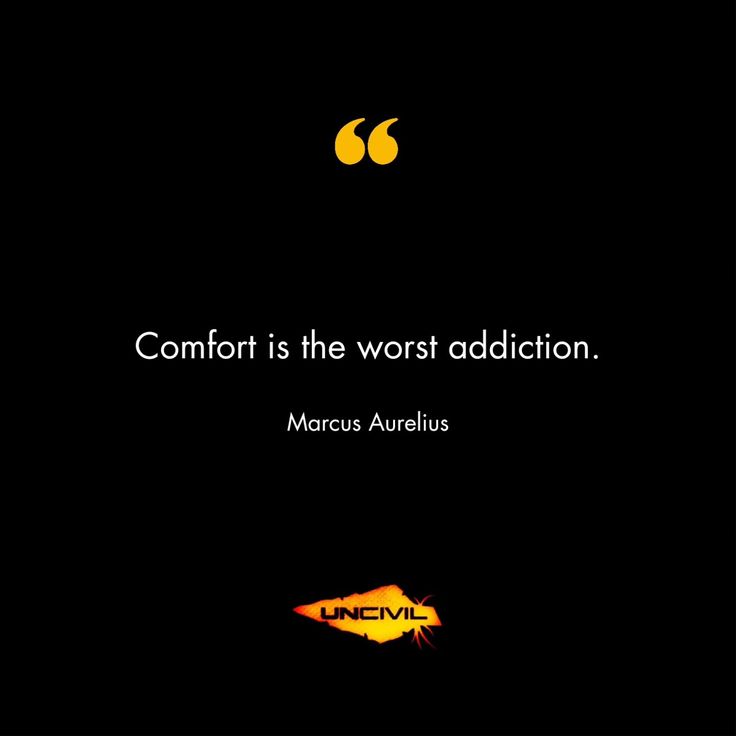 a quote on comfort is the worst addition by marcus aurelius, via artnetu