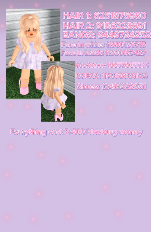 Purple Dress Outfit, Purple Dress Outfits, Purple Summer Dress, Code Roblox, Summer Dress Outfits, Dress Outfit, Purple Dress, Summer Dress, Bangs