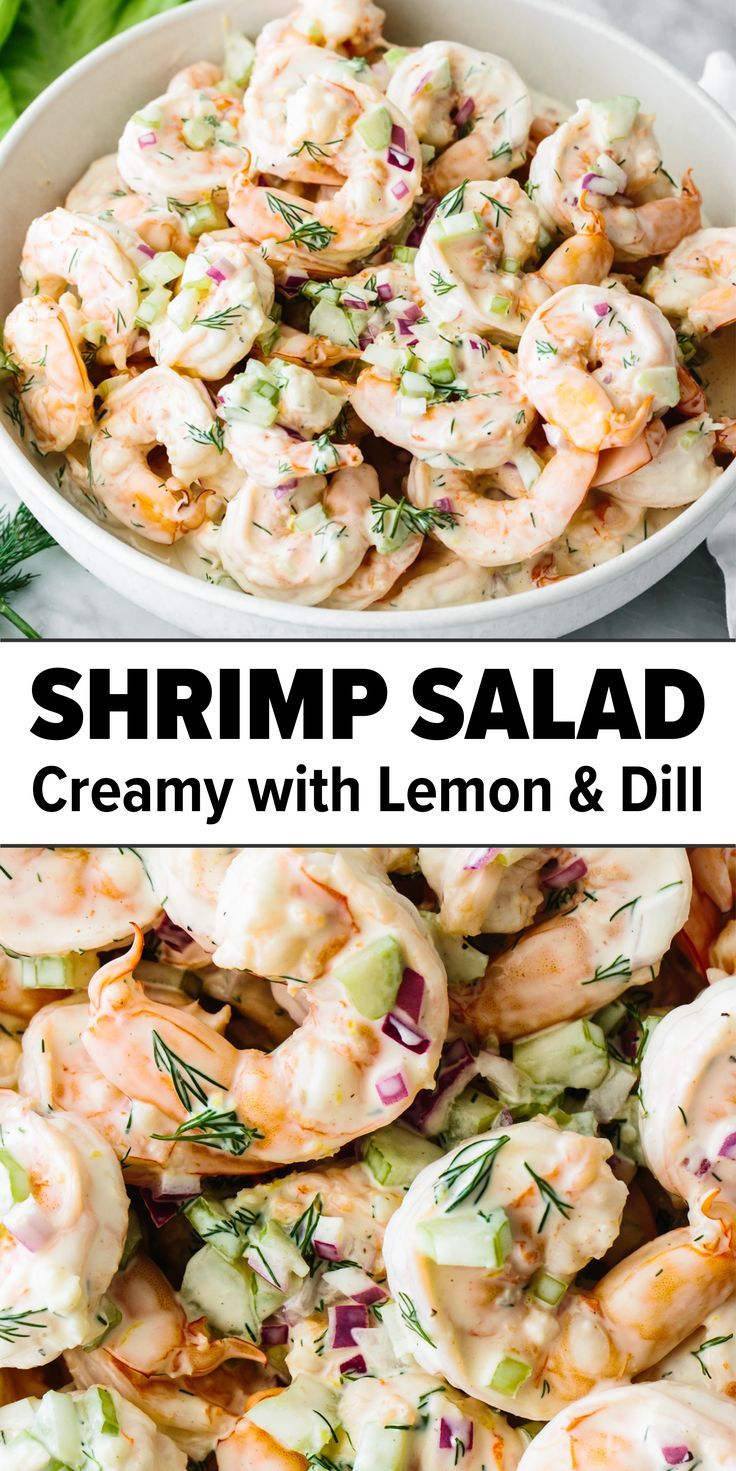 Shrimp salad recipe Best Shrimp Salad, Shrimp Salad Recipes Healthy, Shrimp Salad Sandwich, Shrimp Salad Recipe, The Best Salad, Creamy Shrimp Pasta, Sea Food Salad Recipes, Shrimp Salad Recipes, Best Salad