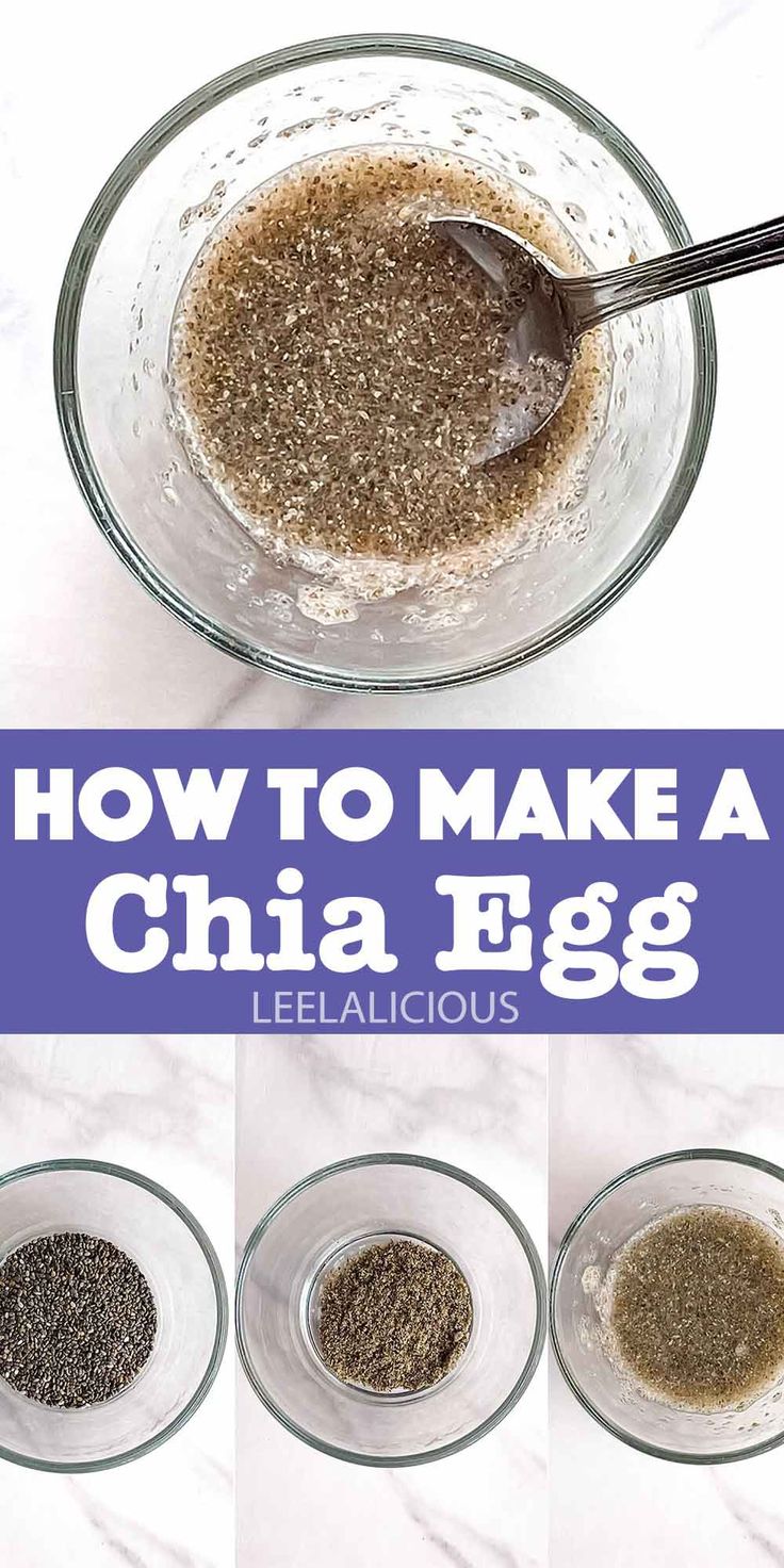 how to make a chia egg recipe with step by step instructions for making it