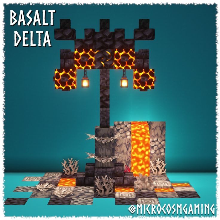 an animated image of a tree with lights on it and the words basalt delta above it