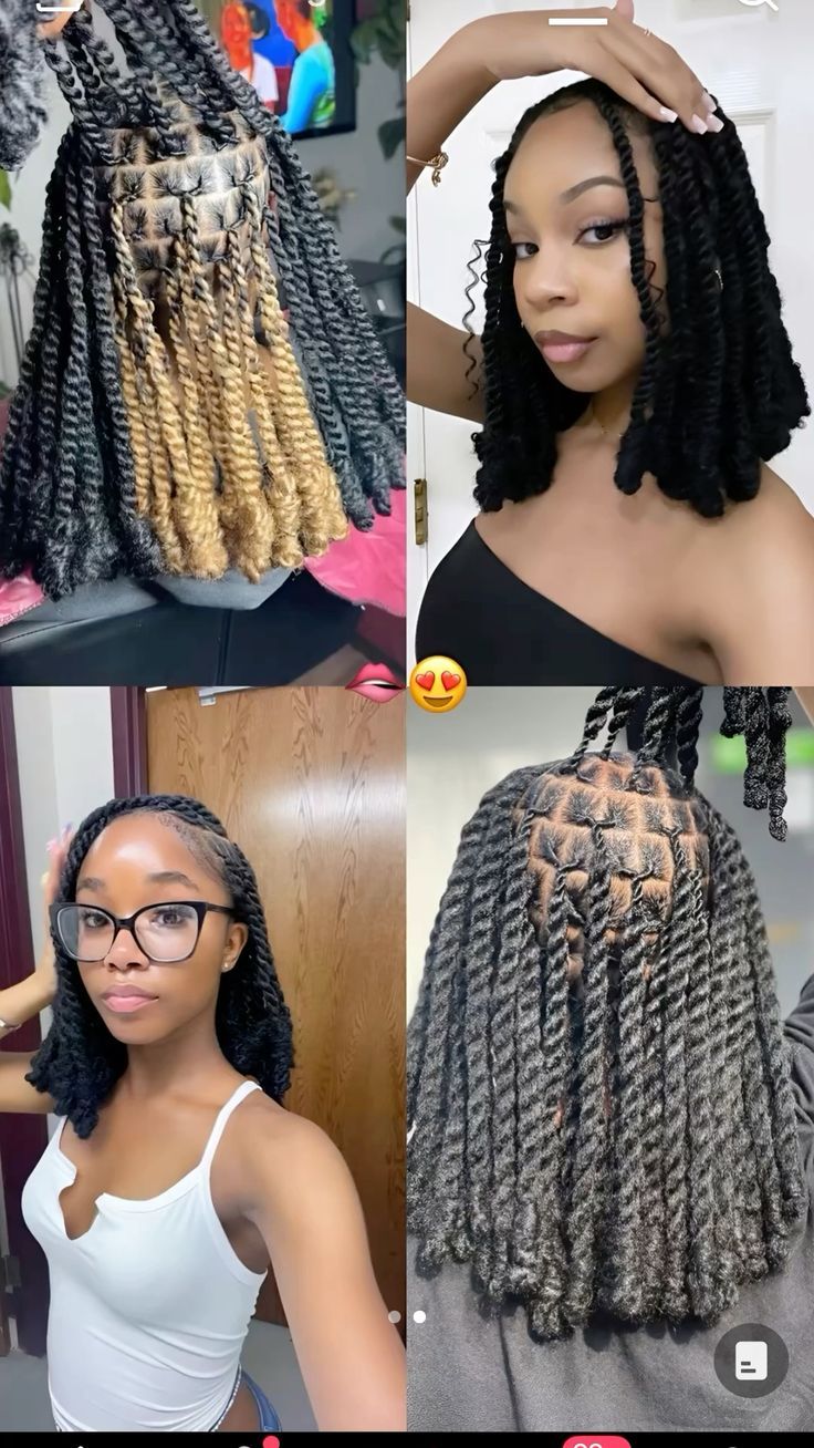 Braid Hairstyles Mid Length, New Hair Styles2024 Braids, Small Invisible Locs With Curls, Shoulder Length Senegalese Twists, Island Twist Shoulder Length, Sengelese Twist Knotless, Medium Mid Back Knotless Braids, Mid Length Twists, Braids Mid Length