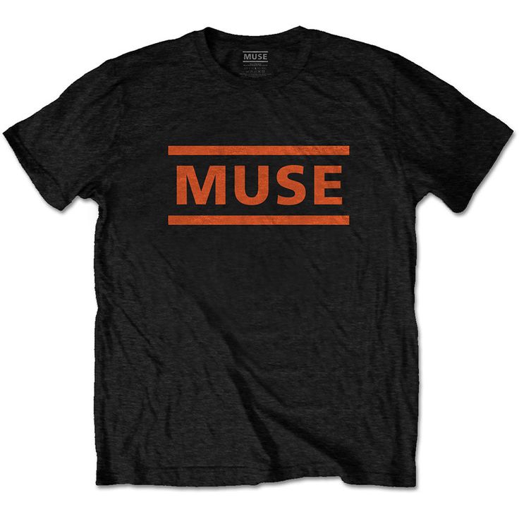 Muse Orange Logo Unisex T-Shirt Blue Logo Design, Orange Logo, Blue Logo, Classic Logo, High Quality T Shirts, T Shirt Design, Tshirt Logo, Black Tshirt, The Black