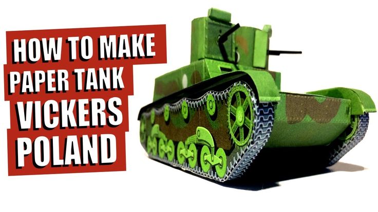 a green tank with the words how to make paper tank kickers poland