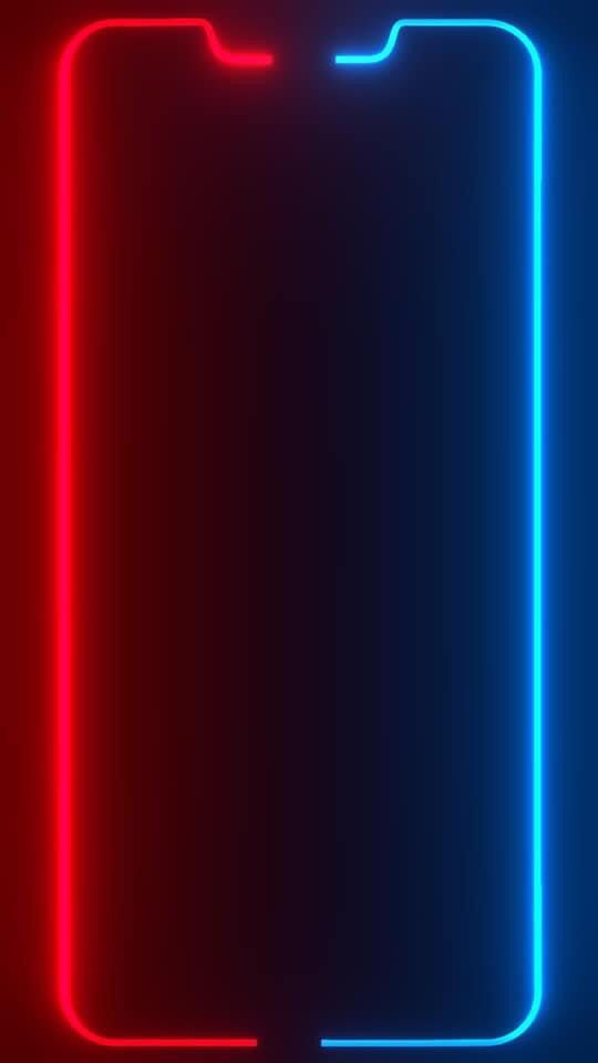 an abstract neon background with square shapes and lines in red, blue, and green