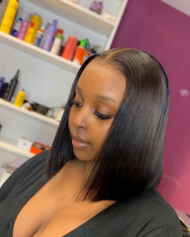 Hairstyles Instagram, Sew In Hairstyles, Model Pose, Front Lace Wigs Human Hair, Baddie Hairstyles, Sew In, Hairstyles For Round Faces, Everyday Hairstyles, Short Bob Hairstyles