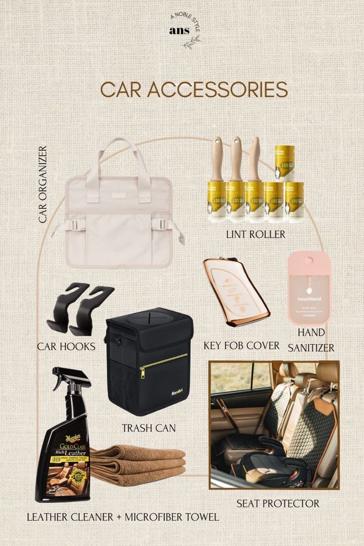 Car Accessories Must Haves #CoolCarGadgets Cute Car Inside Decor, Car Trunk Organization Ideas, Car Interior Essentials, New Car Essentials, Mom Car Organization, Car Essentials For Women, Car Organisation, Car Organization Ideas, Organized Car