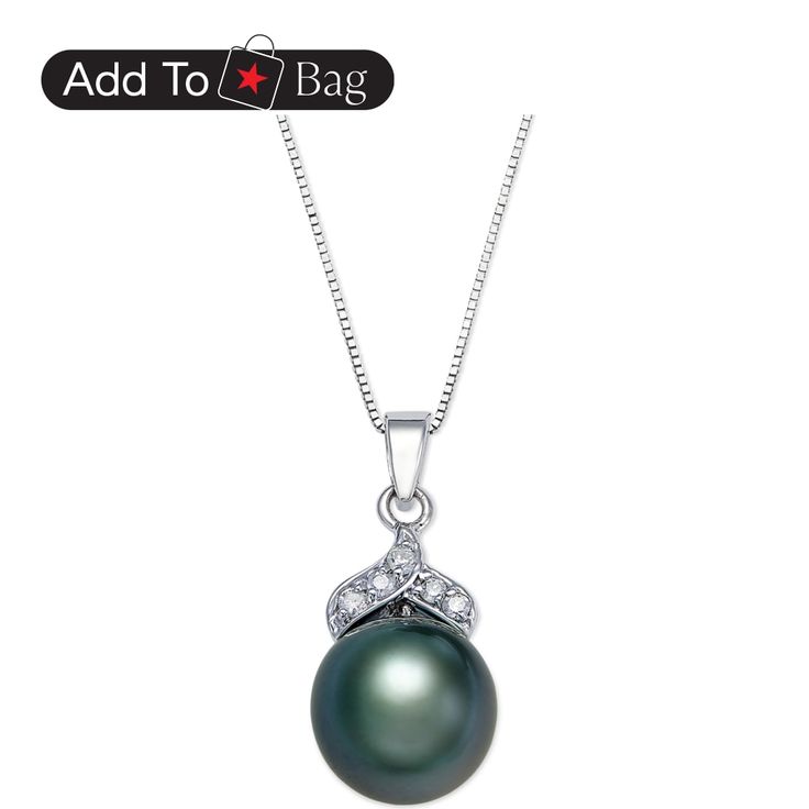 in stock Tahitian Pearl Necklace For Formal Occasions, Tahitian Pearl Necklace For Formal Events, Tahitian Pearl Necklace For Formal Wear, Tahitian Pearl Fine Jewelry Necklace For Anniversary, Tahitian Pearl Pendant Necklaces For Formal Occasions, Tahitian Pearl Round Pendant Necklace For Formal Occasions, Fine Jewelry Tahitian Pearl Necklace For Anniversary, Elegant Tahitian Pearl Jewelry For Anniversary, Elegant Green Macy's Jewelry