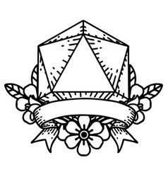 a black and white drawing of an ornament