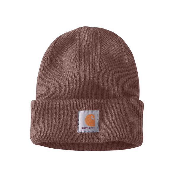 Delivering the toughness you expect, the Carhartt Rib-Knit Beanie for Ladies is the perfect cold-weather cap you need for your active, outdoor lifestyle. The 100% acrylic construction stretches for a comfortable fit, while the folding cuff reveals a Carhartt logo patch front and center. Imported.Manufacturer style #: 105560.   100% acrylic construction  Stretchy rib-knit design  Folding cuff  Patch logo Bonnet Carhartt, Carhartt Hat, Carhartt Beanie, Workwear Essentials, Watch Cap, Carhartt Women, Cuffed Beanie, Hat For Man, Men's Knit