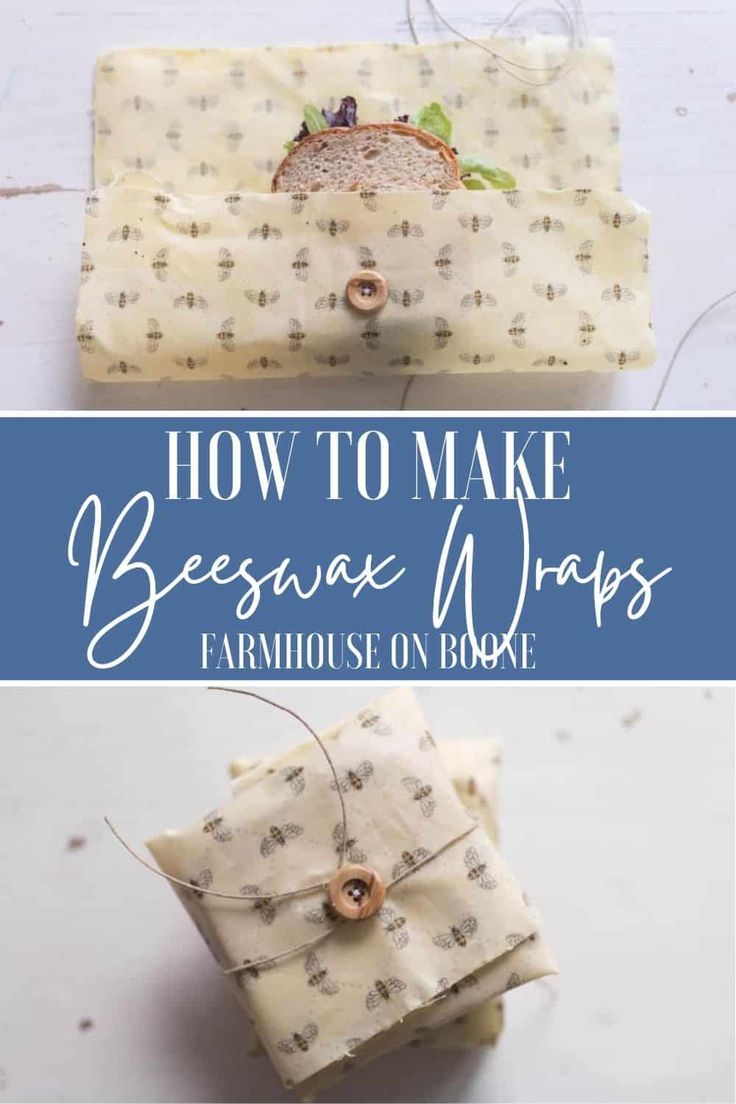 how to make beeswax wraps with farmhouse buttons