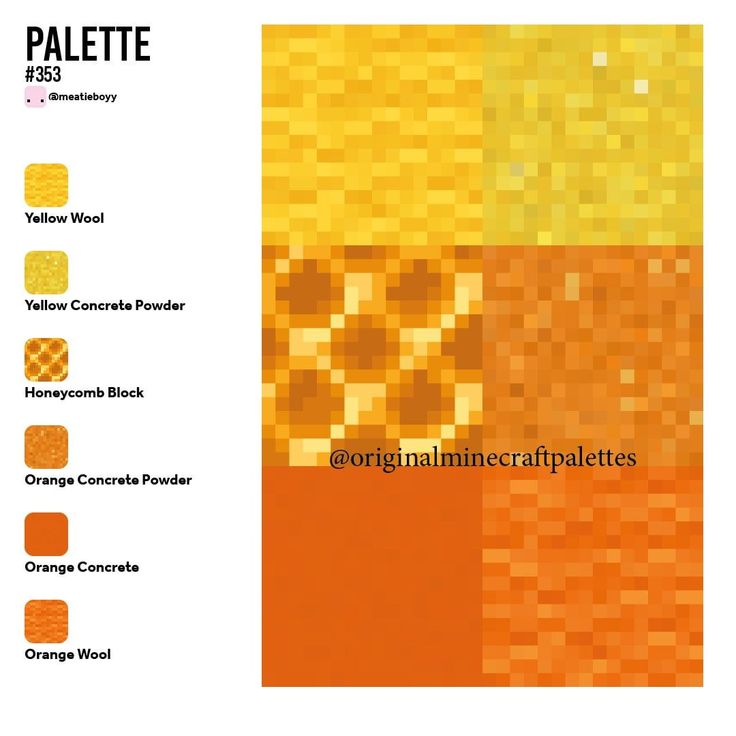 an orange and yellow brochure is shown with the words pallette on it