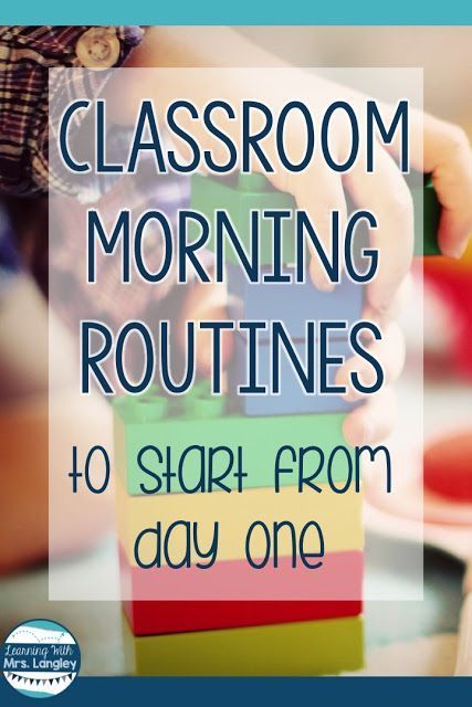 classroom morning routine for kids to start from day one with the help of their teacher