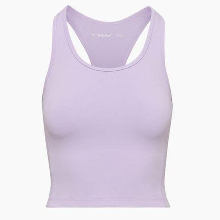 Brand New With Tags Never Worn I'm Open To Offers :) Lavender Stretch Sports Top, Lavender Sports Top With Stretch, Lavender Stretch Athleisure Tops, Stretch Lavender Sports Top, Stretch Lavender Tops In Athleisure Style, Stretch Lavender Tops For Athleisure, Purple Sleeveless Top With Medium Support, Lavender Athleisure Top For Sports, Medium Support Purple Sleeveless Top