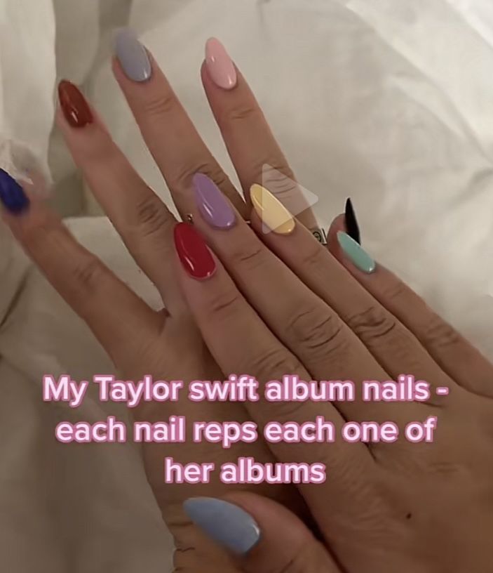 Taylor Swift Album Nails, Reputation Makeup, Album Nails, Nails Design Trends, Nails Concert, Eras Nails, Bolo Taylor Swift, Daily Nail Art, Design Trends 2023