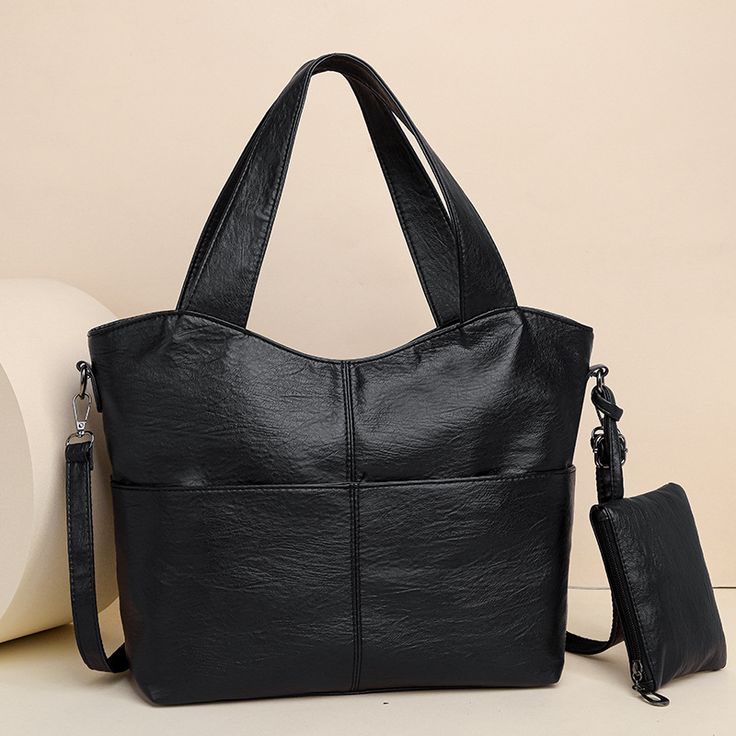 Shipping: Worldwide Express Shipping AvailableDelivery time: 7-15Days Fast ShippingReturns: Fast refund, 100% Money Back Guarantee. Black Leather Shoulder Bag, Travel Tote Bag, Shoulder Bags For Women, Leather Handbags Crossbody, Laura Geller, Cow Boy, Black Shoulder Bag, Casual Tote, Shoulder Messenger Bag