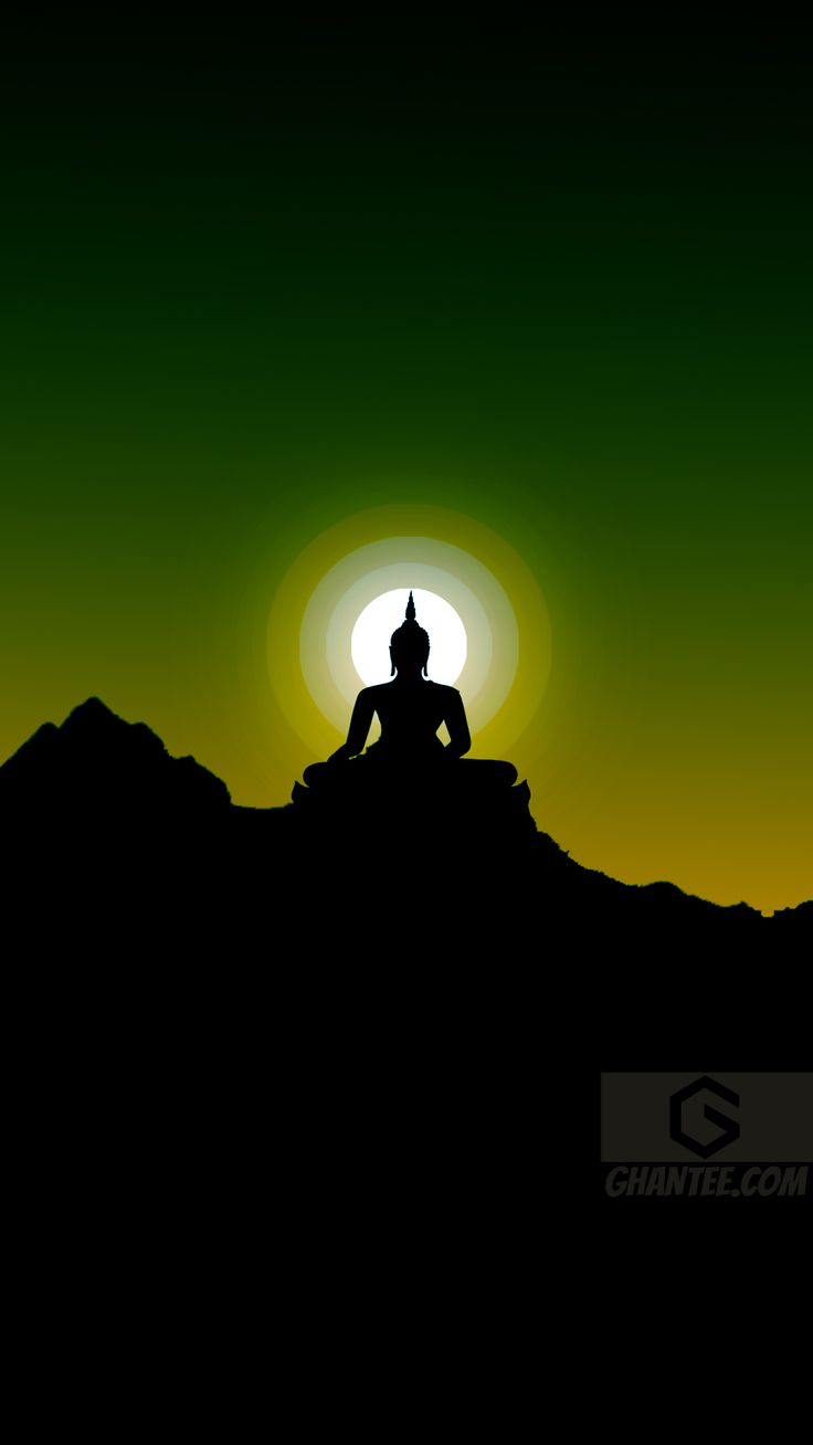 the silhouette of a person sitting on top of a hill