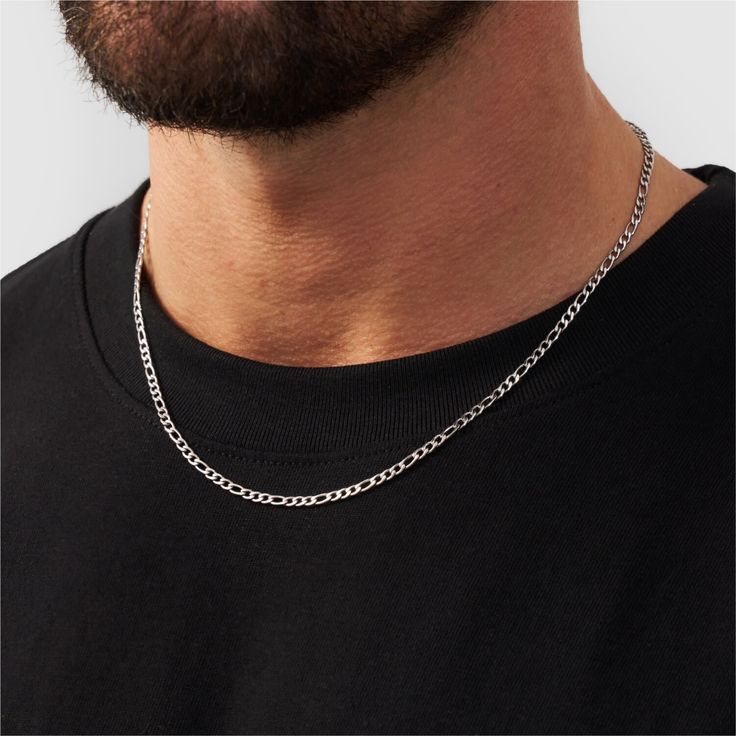 Minimal effort. Maximum impact. The right chain will strengthen your styling choices and create unlimited layers. The Figaro is timeless, understated and pairs perfectly with any other piece. ✓ 316L Stainless Steel & Rhodium ✓ Water, Heat, Sweat Resistant✓ Hypoallergenic (No Green Skin) Green Skin, Family Heirloom, Timeless Elegance, Heat, Stainless Steel, Chain, Skin, Water, Silver