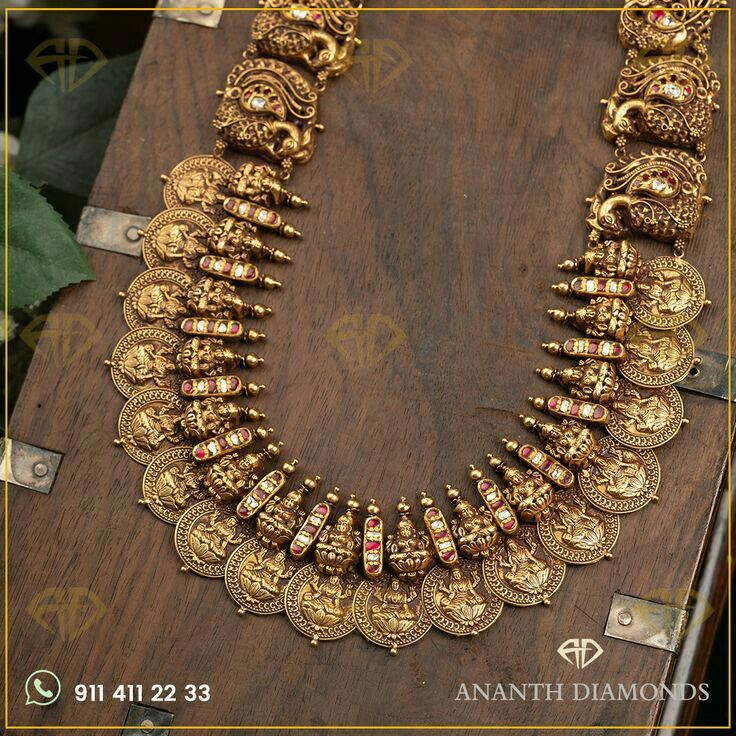 Necklace Gold Indian, Kasu Haram, Gold Jewellery India, Kasu Mala, Gold Jewelry Prom, Gold Haram, Wedding Jewelry Sets Bridal Jewellery, Bridal Jewelry Sets Brides, Indian Wedding Jewelry Sets