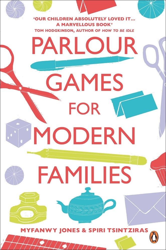 the cover of parlour games for modern families by mary jones and spiritintra