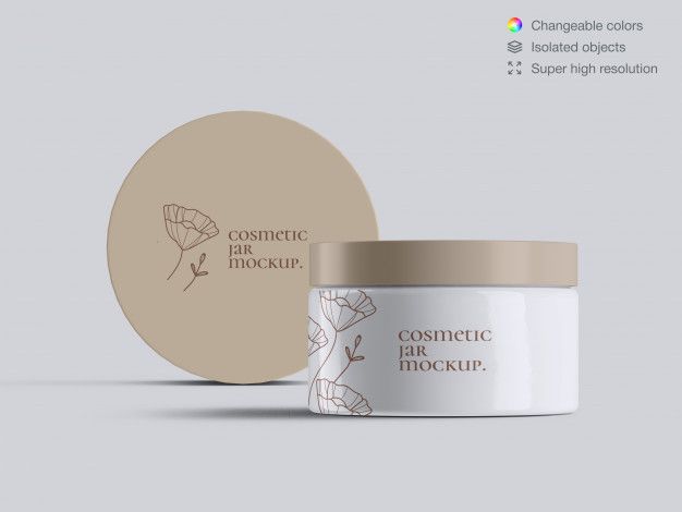 the packaging for cosmetic products is shown