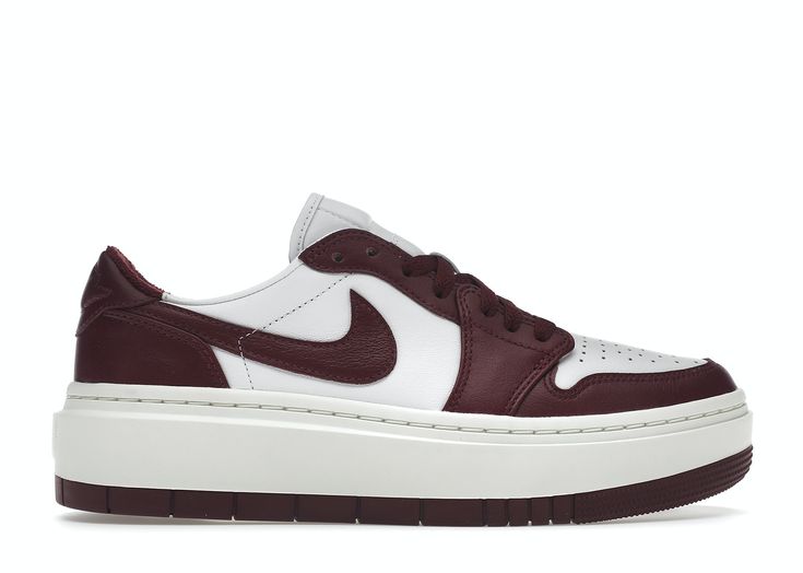 Check out the Jordan 1 Elevate Low Dark Beetroot (Women's) available on @StockX Jordan 1 Elevate Low, Jordan 1 Elevate, Jumpman Logo, Nike Air Shoes, White Platform, Wings Logo, Jordan Sneakers, Jordan 1 Low, Nike Air Force Sneaker