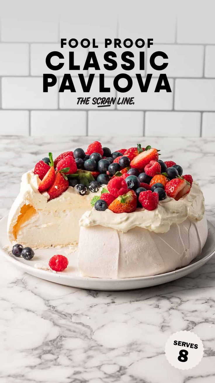 the cover of fool proof classic pavlova