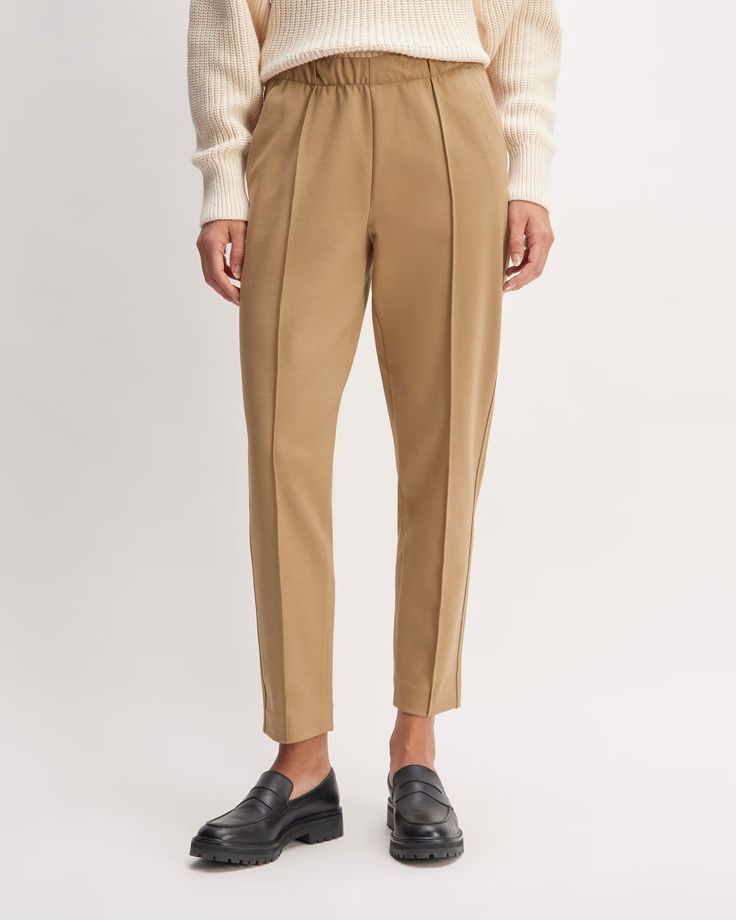 Tailored look, sweatpant feel. Made of soft double-knit fabric, the Dream Pant® features an elastic waist, pintuck detailing, and a sleek tapered leg. Plus, it has a flat finish, so it looks polished, but it’s comfortable enough to nap in. The best part? It’s wrinkle resistant. From morning meetings to afternoon errands to late-night lounging—this pant looks (and feels) like a dream. Classic Loungewear Bottoms With Elastic Waistband, Comfort Stretch Pull-on Ankle-length Sweatpants, Comfort Stretch Ankle-length Pull-on Sweatpants, Relaxed Fit Pull-on Tapered Leg Sweatpants, Relaxed Fit Tapered Leg Sweatpants, Relaxed Fit Tapered Leg Pull-on Sweatpants, Classic Straight Leg Sweatpants With Elastic Waistband, Classic Sweatpants With Elastic Waistband And Straight Hem, Fall Joggers With Elastic Waistband And Straight Hem