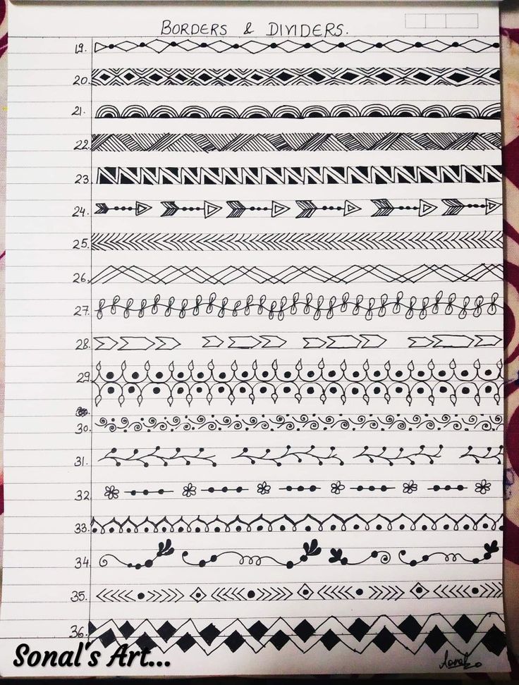 a notebook with some writing on it and an image of different lines in the background