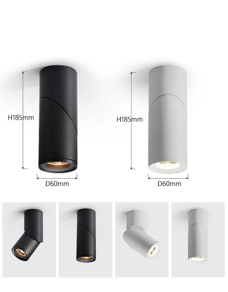 three different types of lights are shown in the diagram, including one light and two lamps