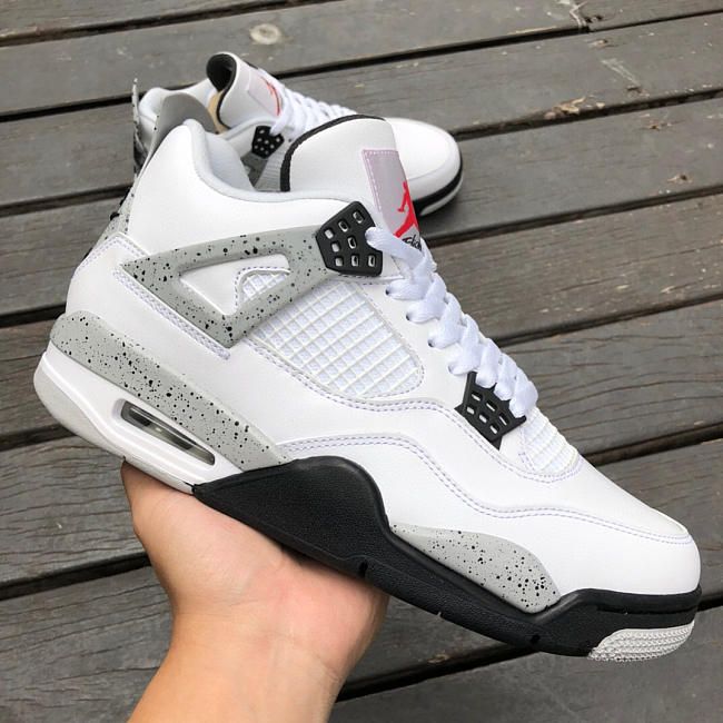 SALE OFF FROM #COSYZONE DM TO GET THE DISCOUNT Air Jordan 4 White Cement, Jordan 4 White Cement, Shoes 4s, Purple Basketball Shoes, Jordan 4 White, Custom Jordans, Basketball Shoes For Men, Jordan Retro 4, Jordan 4s