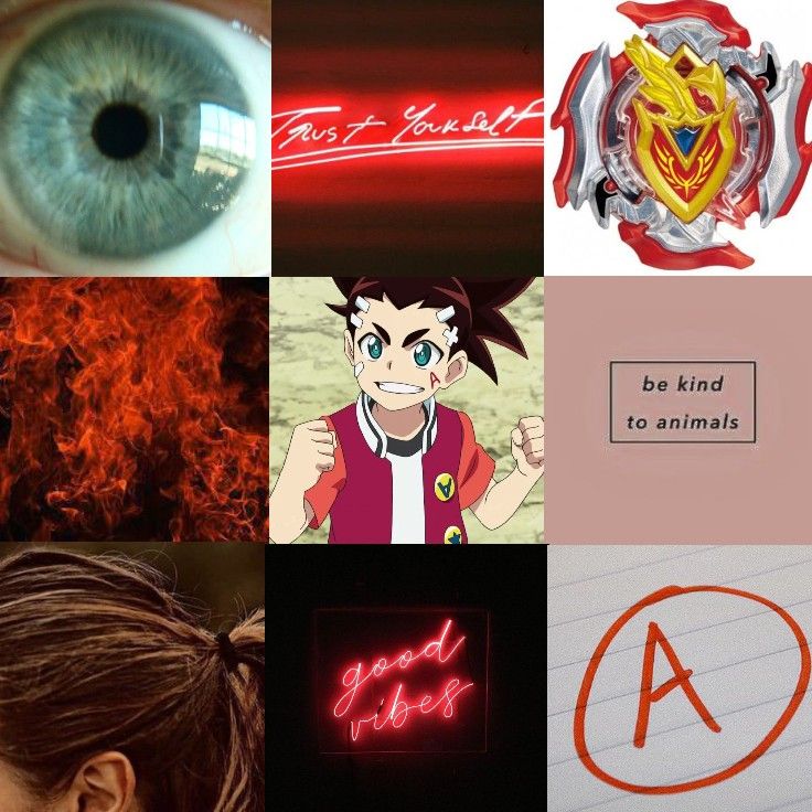 a collage of anime characters with the words, be kind to animals and an eye