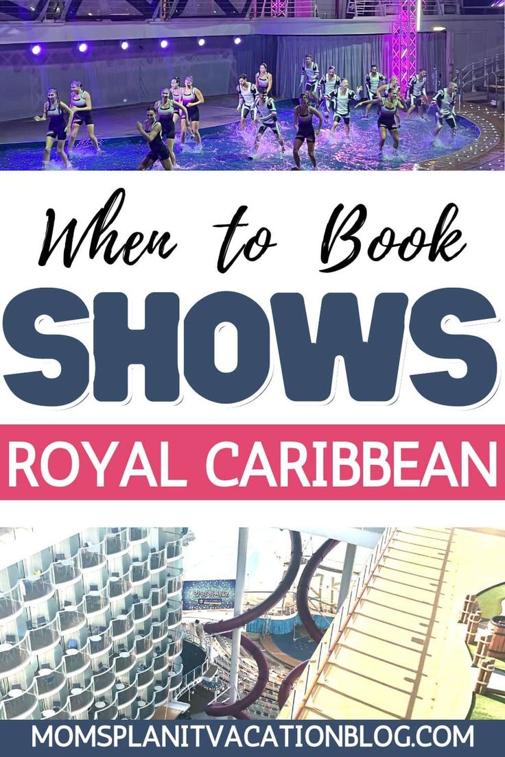 the royal caribbean ship with text overlay reading when to book shows