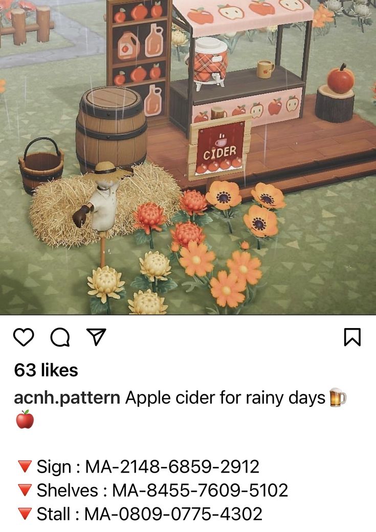 an advertisement for apple cider for rainy days on the app store's facebook page