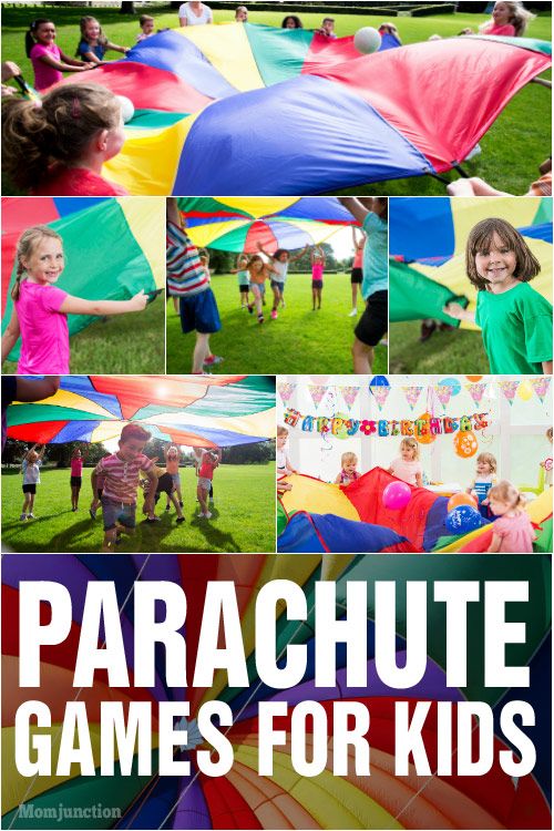 the parachute games for kids are fun and easy to play